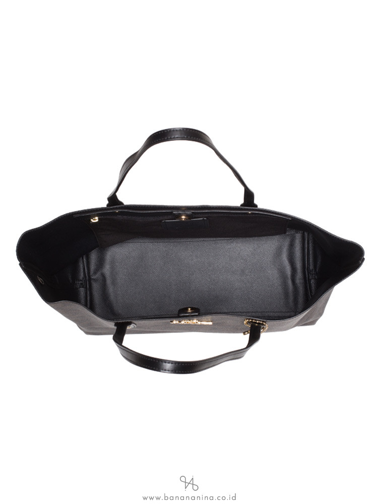 COACH 76636 Signature Town Tote Brown Black