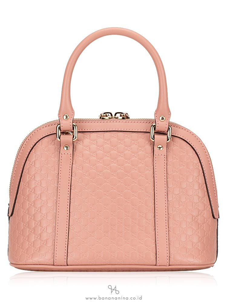 GUCCI Micro Guccissima Mini Dome Satchel Pink