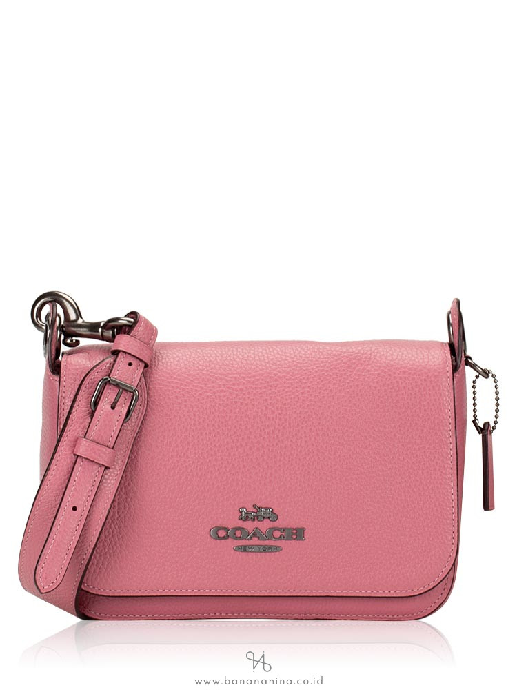 COACH 76698 Jess Leather Small Messenger Pink Rose