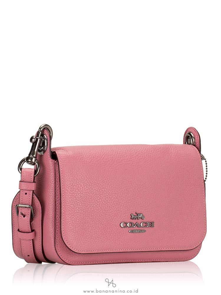 COACH 76698 Jess Leather Small Messenger Pink Rose