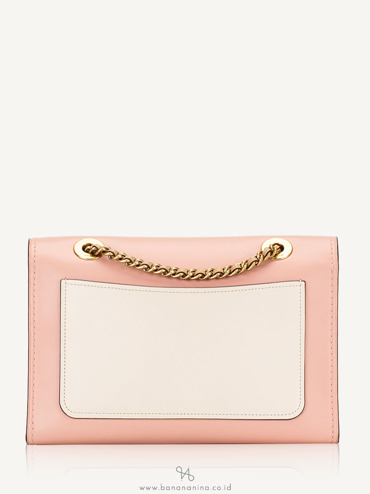 COACH 26851 Colorblock Leather Parker Shoulder Bag Peony Multi