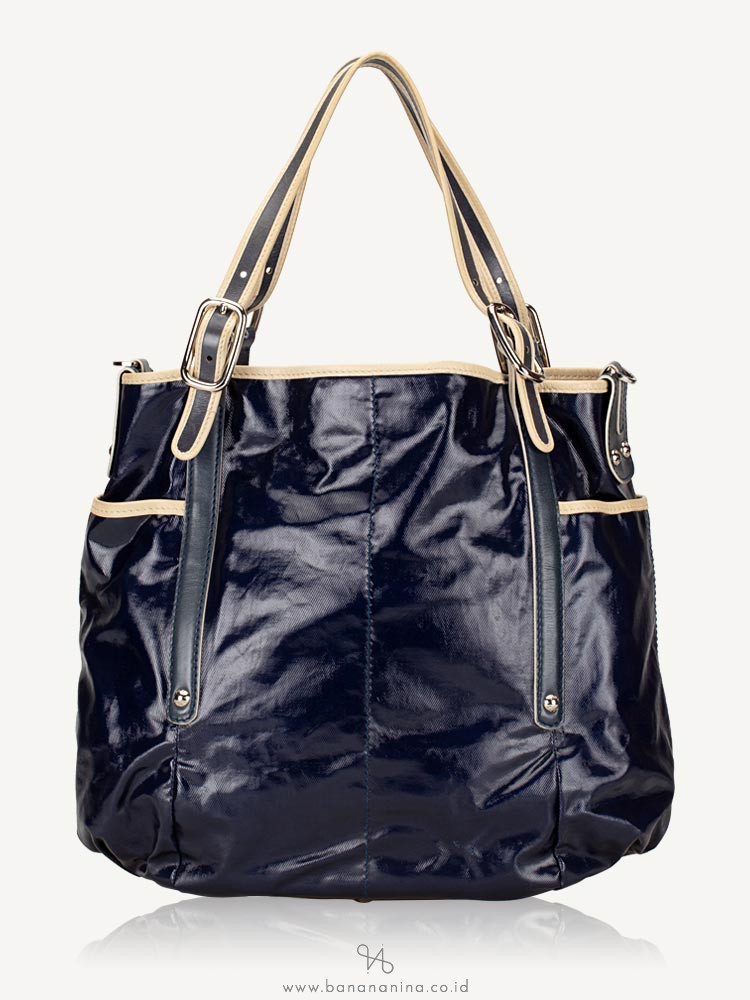 TOD'S G-Line Coated Canvas Dark Blue