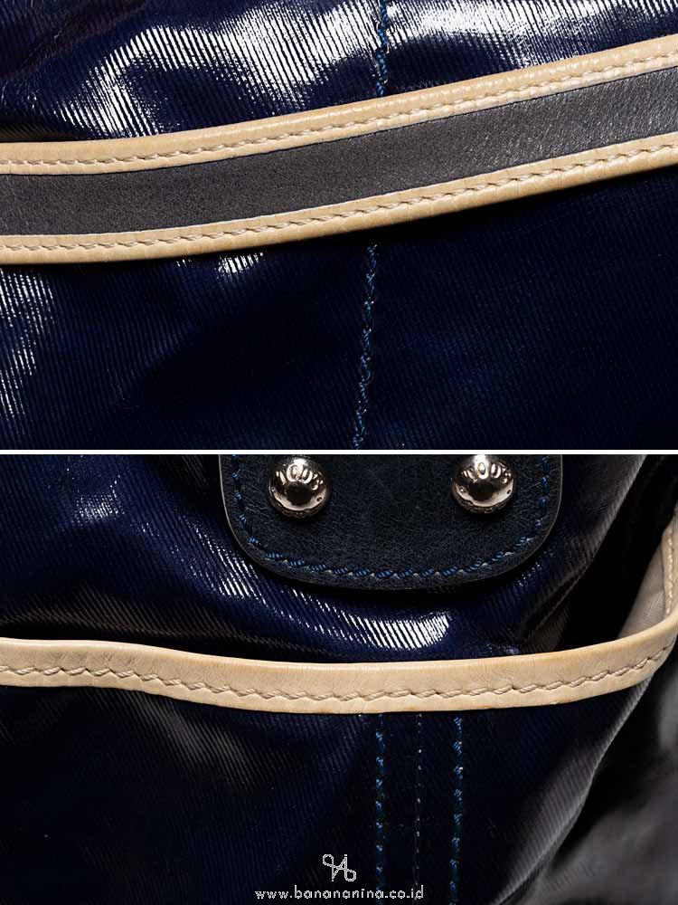 TOD'S G-Line Coated Canvas Dark Blue