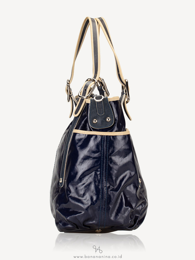 TOD'S G-Line Coated Canvas Dark Blue