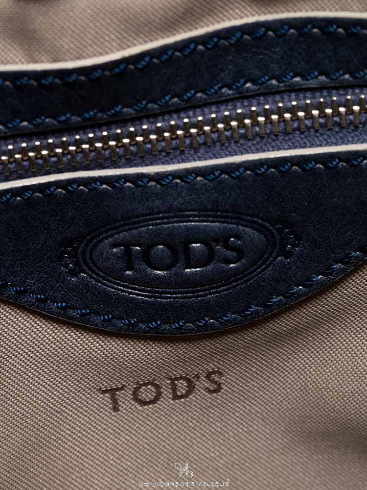 TOD'S G-Line Coated Canvas Dark Blue