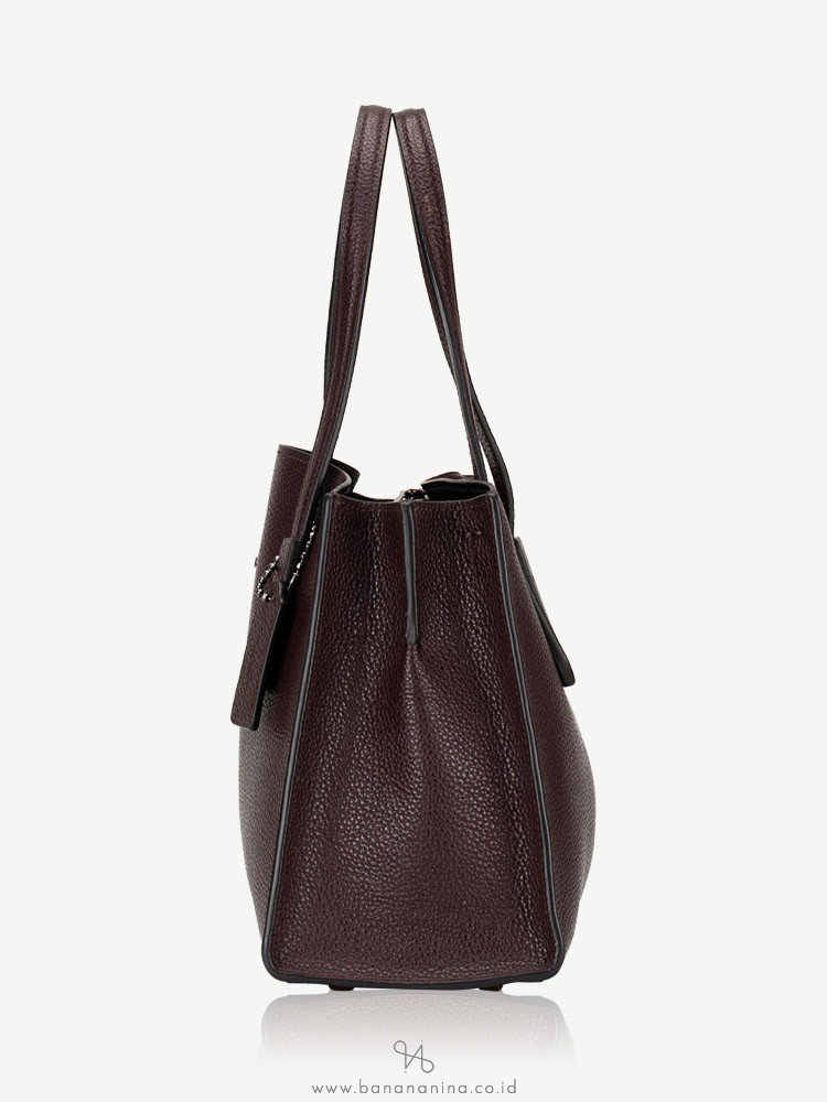 COACH 29529 Pebble Leather Charlie Carryall Brown