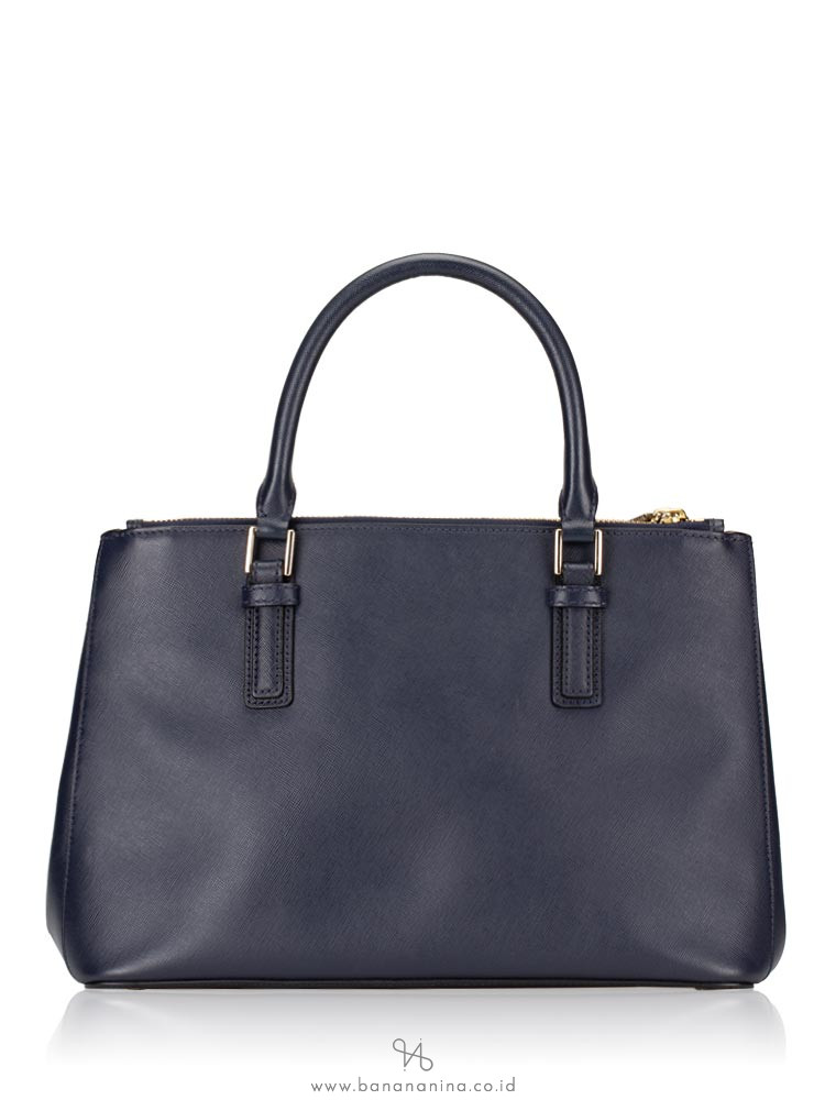 TORY BURCH Robinson Double Zip Tote Navy