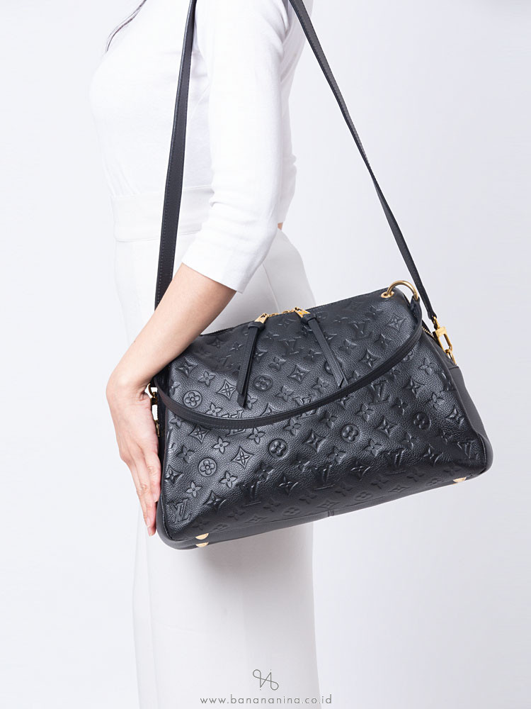 LOUIS VUITTON Monogram Empreinte Ponthieu PM Black