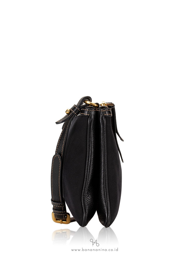 PRADA 1BH046 Logo Jacquard Crossbody Nero Black