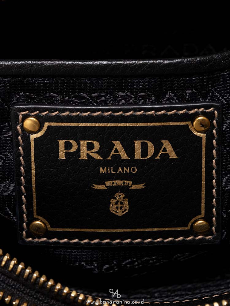 PRADA 1BH046 Logo Jacquard Crossbody Nero Black