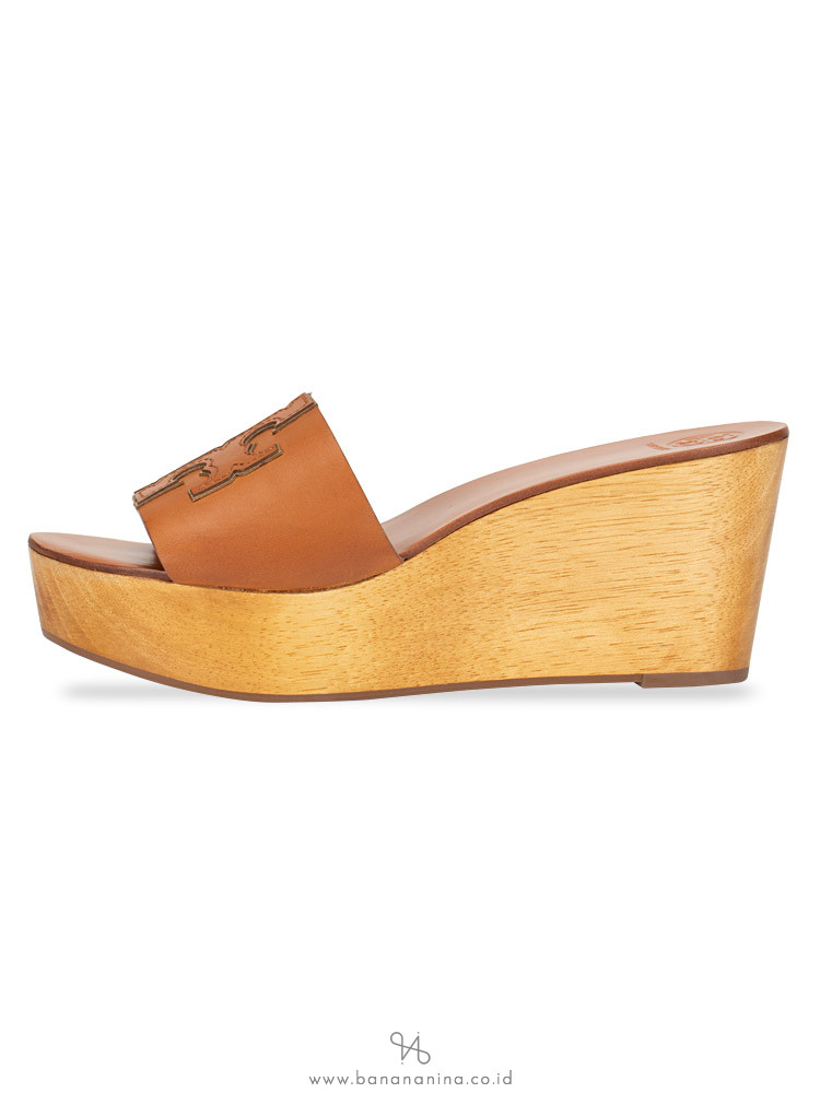 TORY BURCH Ines Wedge Sandals Tan Sz 8.5