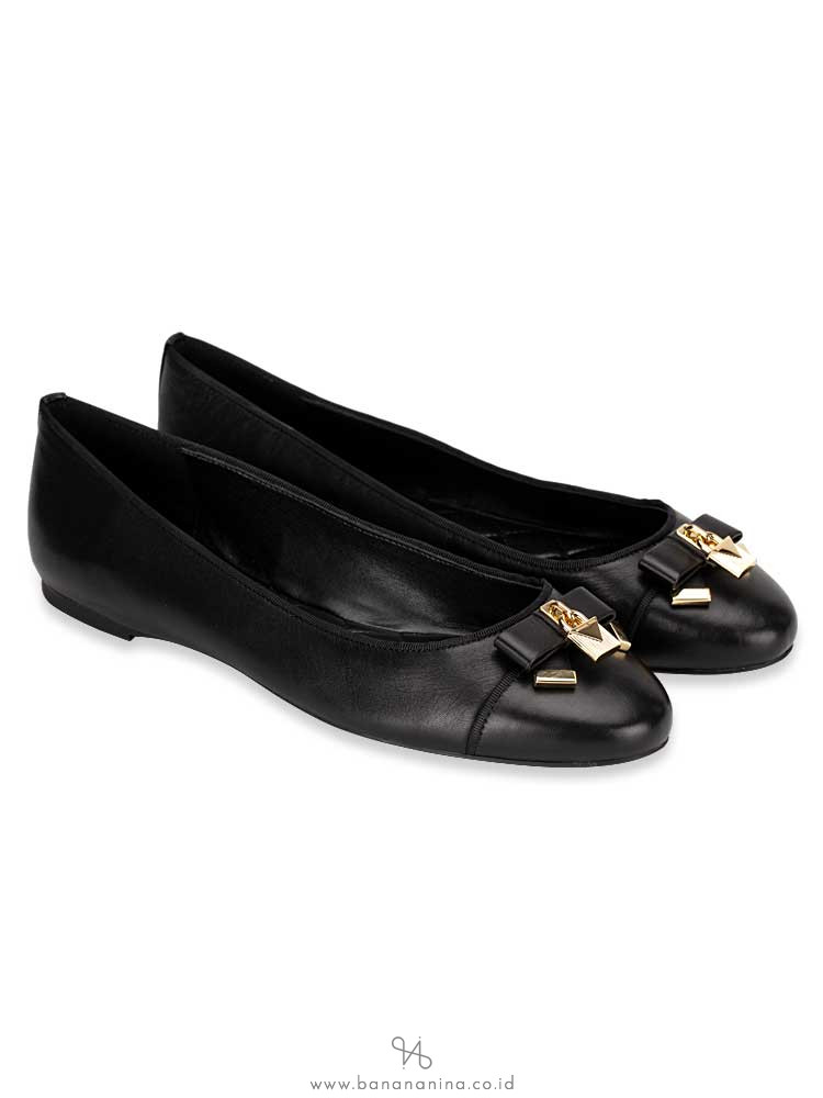 MICHAEL KORS Alice Suede Ballet Flat Black Sz 8.5