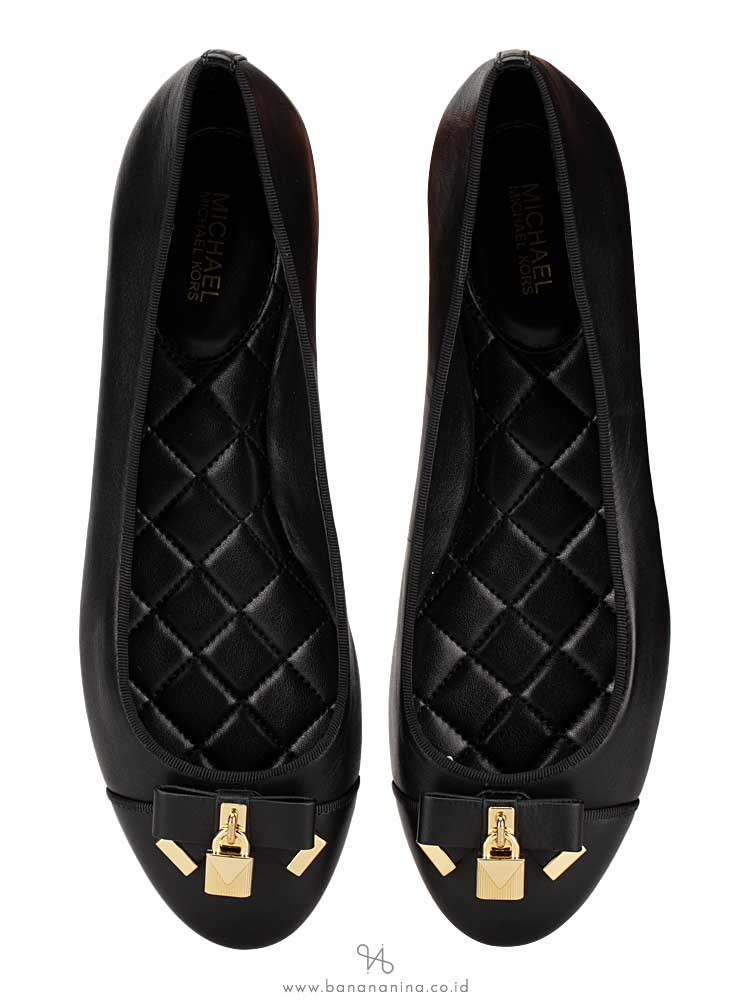 MICHAEL KORS Alice Suede Ballet Flat Black Sz 8.5