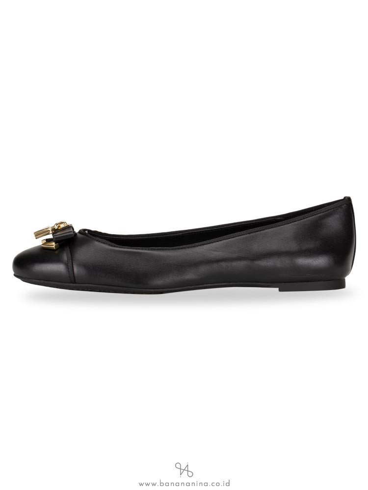 MICHAEL KORS Alice Suede Ballet Flat Black Sz 8.5