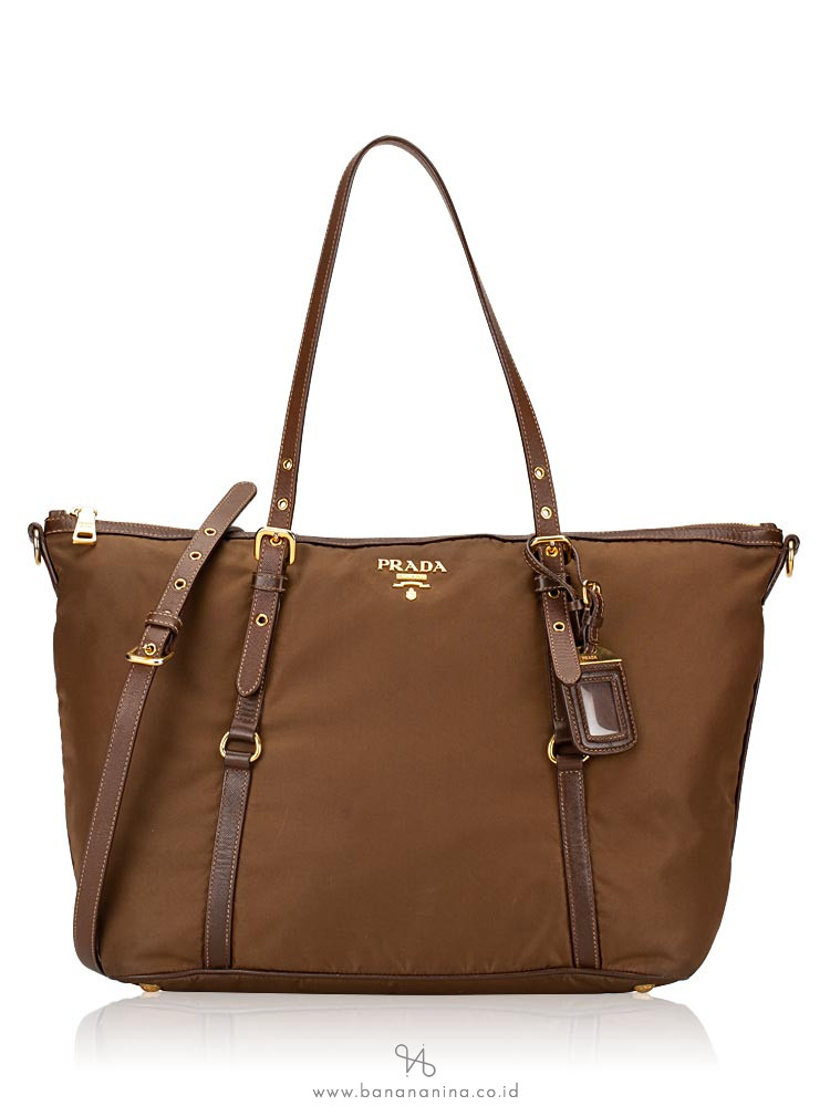 PRADA BR4253 Tessuto Saffiano Tote Corinto
