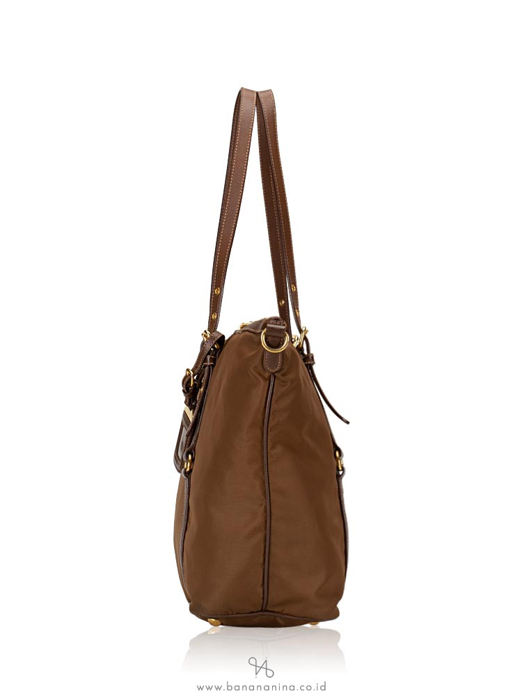 PRADA BR4253 Tessuto Saffiano Tote Corinto