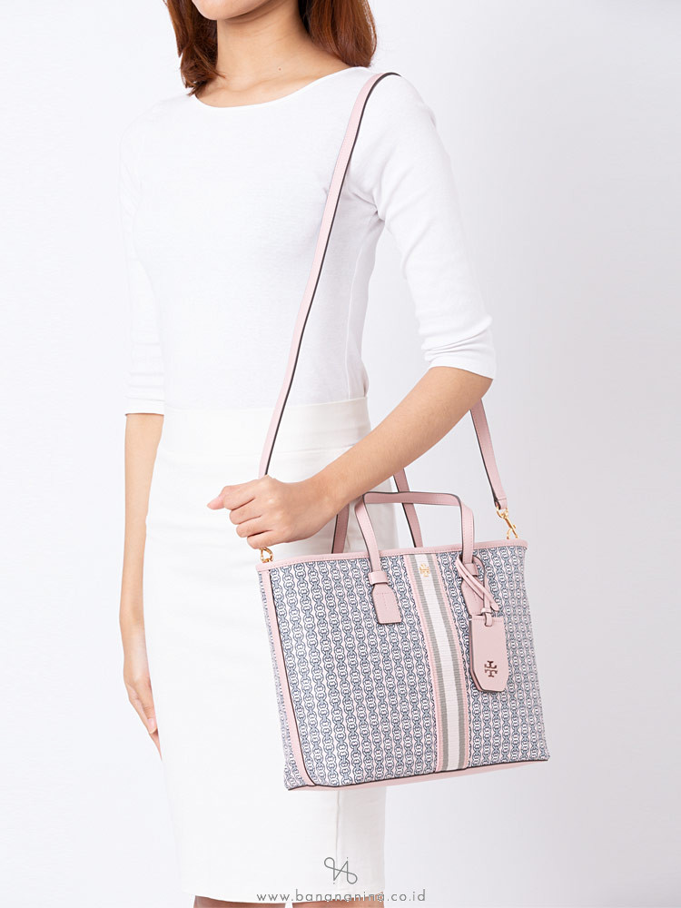 tory burch gemini link tote coastal pink