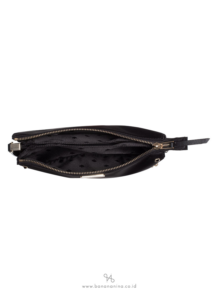 KATE SPADE Dawn Studded Triple Gusset Crossbody Black