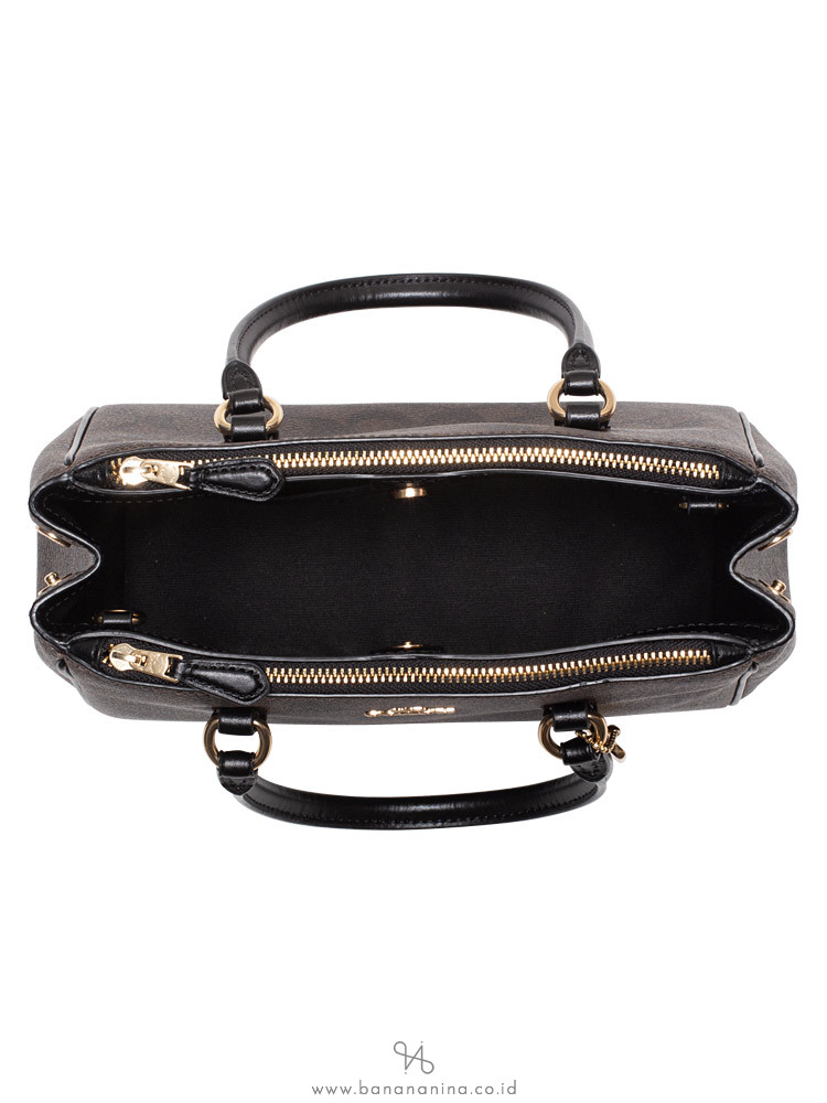 COACH 67027 Signature Mini Surrey Brown Black