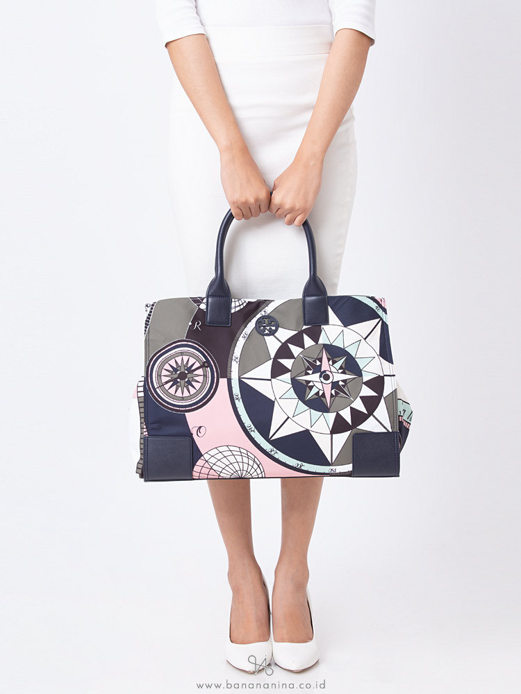 TORY BURCH Ella Nylon Tote Constellation