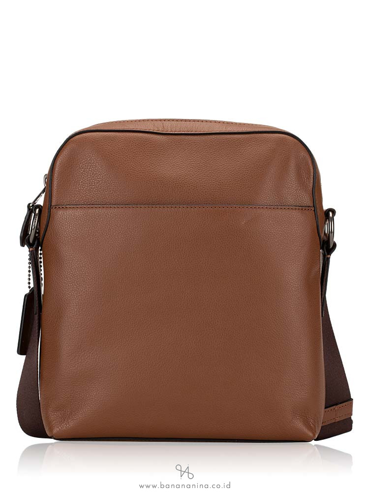 COACH Men 68014 Houston Leather Flight Bag Saddle
