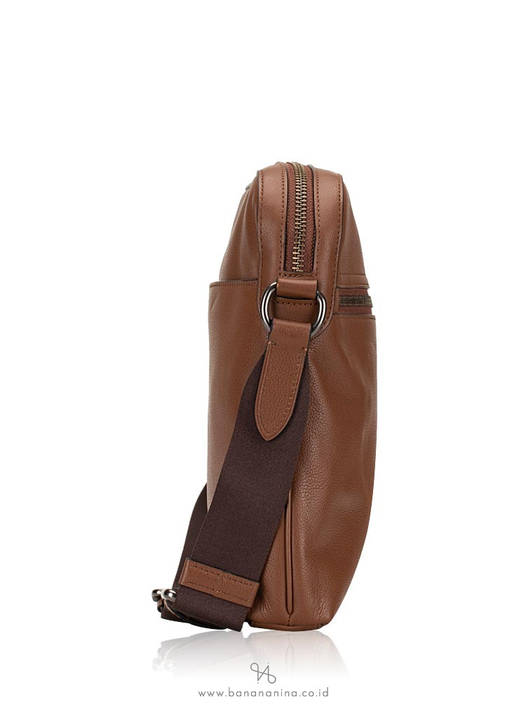 COACH Men 68014 Houston Leather Flight Bag Saddle