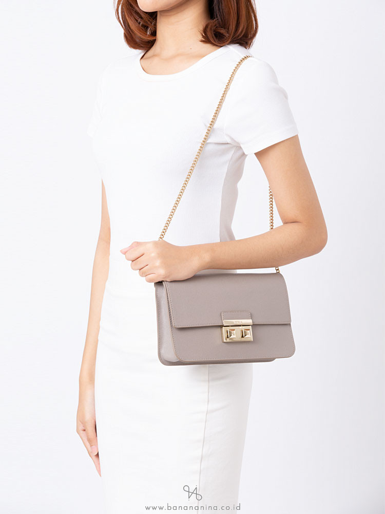 FURLA Bella Chain Pochette Sabbia