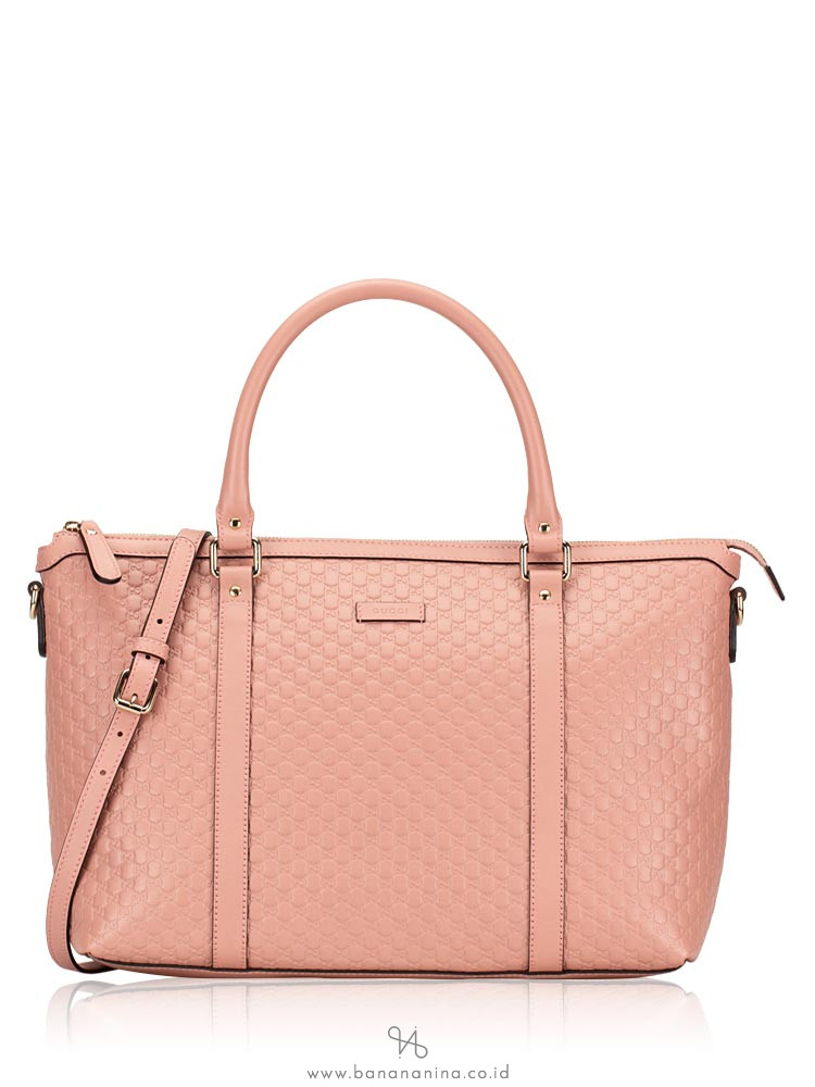 GUCCI Micro Guccissima Convertible Satchel Pink