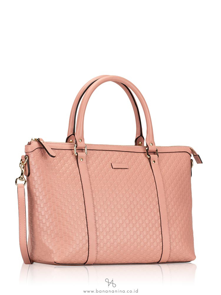 GUCCI Micro Guccissima Convertible Satchel Pink