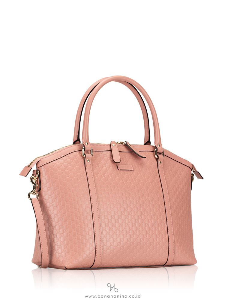 GUCCI Micro Guccissima Large Dome Satchel Pink
