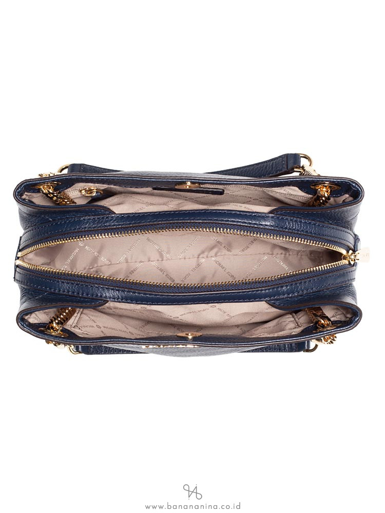 MICHAEL KORS Jet Set Item Medium Chain Messenger Navy