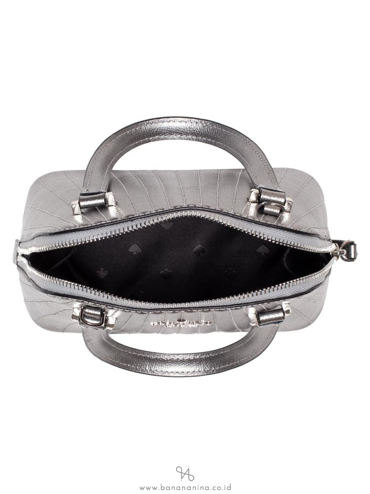 KATE SPADE Patterson Drive Quilted Mini Dome Satchel Anthracite