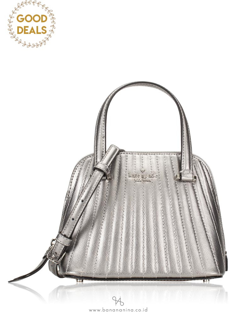 KATE SPADE Patterson Drive Quilted Mini Dome Satchel Anthracite