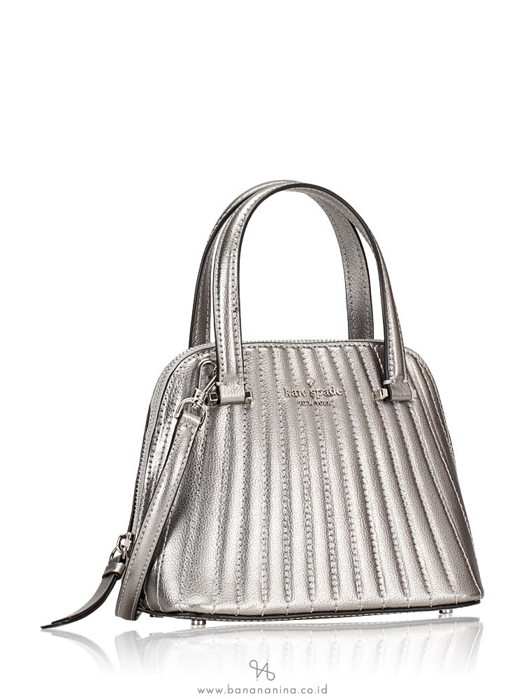KATE SPADE Patterson Drive Quilted Mini Dome Satchel Anthracite