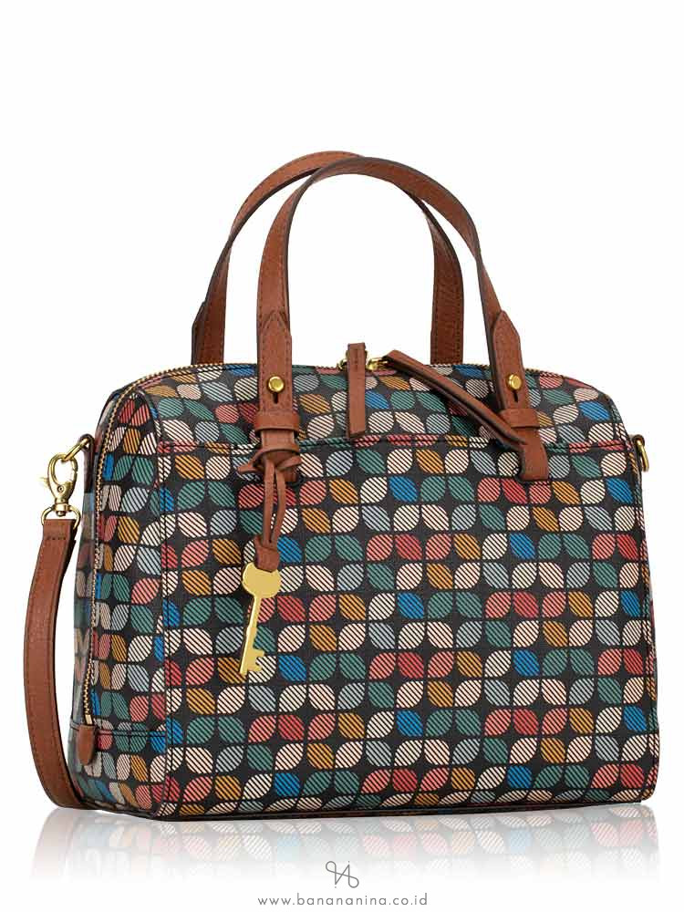 FOSSIL ZB7314016 Rachel Satchel Black Multi