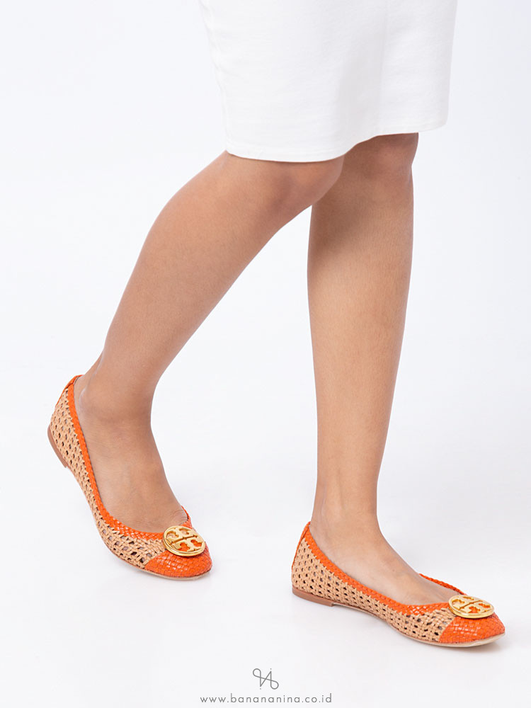 Tory Burch Chelsea Woven Leather Flat 