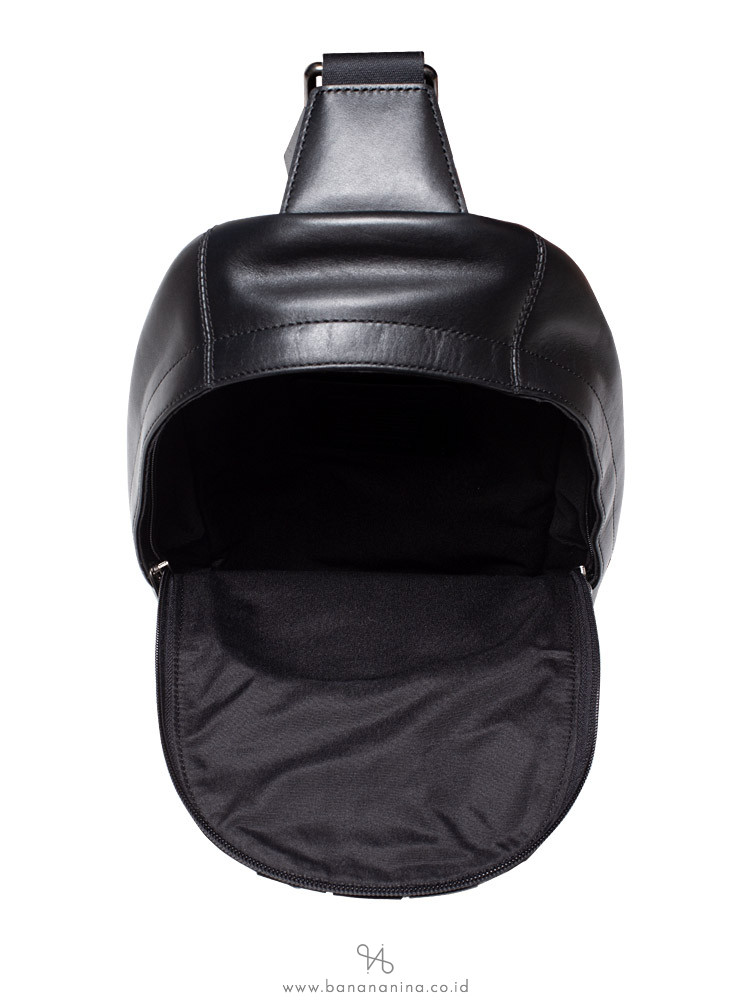 COACH Men 49333 Houston Pack Base Ball Stitch Sling Pack Black