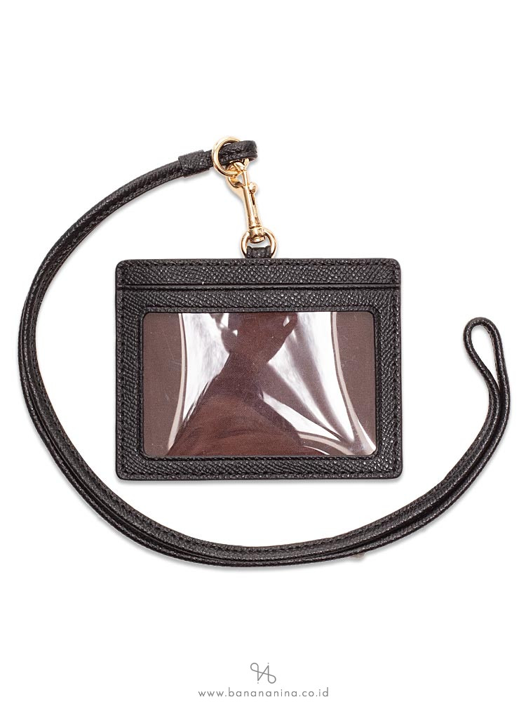 COACH 67652 Crossgrain Sideways Style ID Lanyard Black