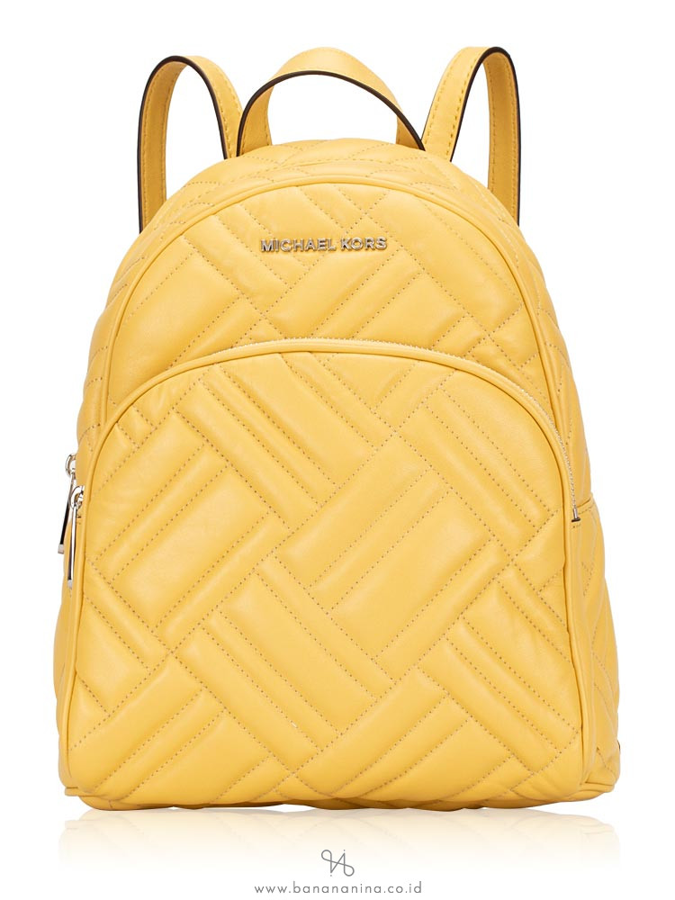 MICHAEL KORS Abbey Medium Quilted Leather Backpack Dusty Daisy