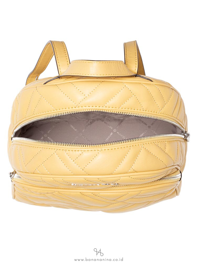 MICHAEL KORS Abbey Medium Quilted Leather Backpack Dusty Daisy