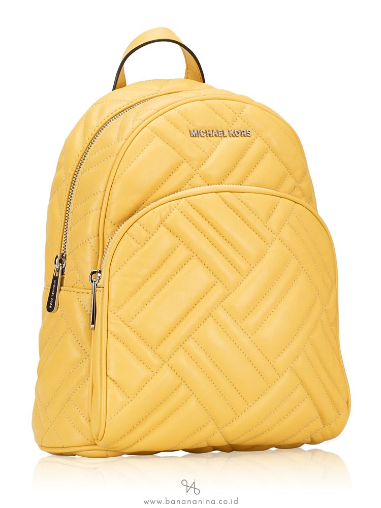 MICHAEL KORS Abbey Medium Quilted Leather Backpack Dusty Daisy