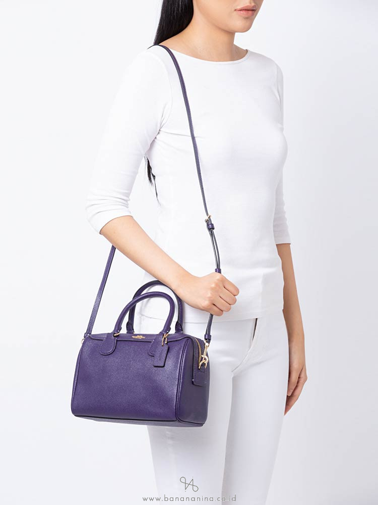 Coach crossgrain shop mini bennett satchel