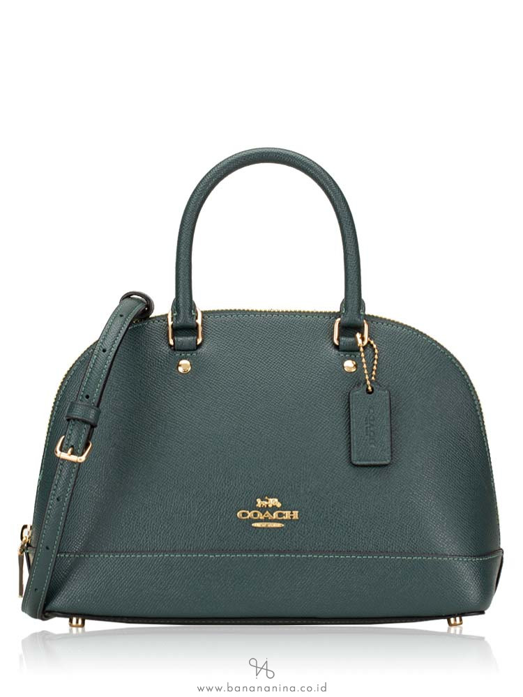 COACH 27591 Crossgrain Mini Sierra Satchel Evergreen