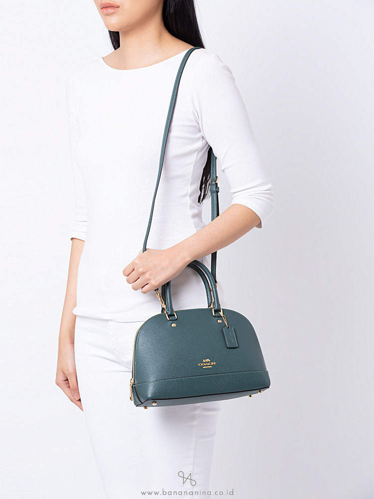 COACH 27591 Crossgrain Mini Sierra Satchel Evergreen