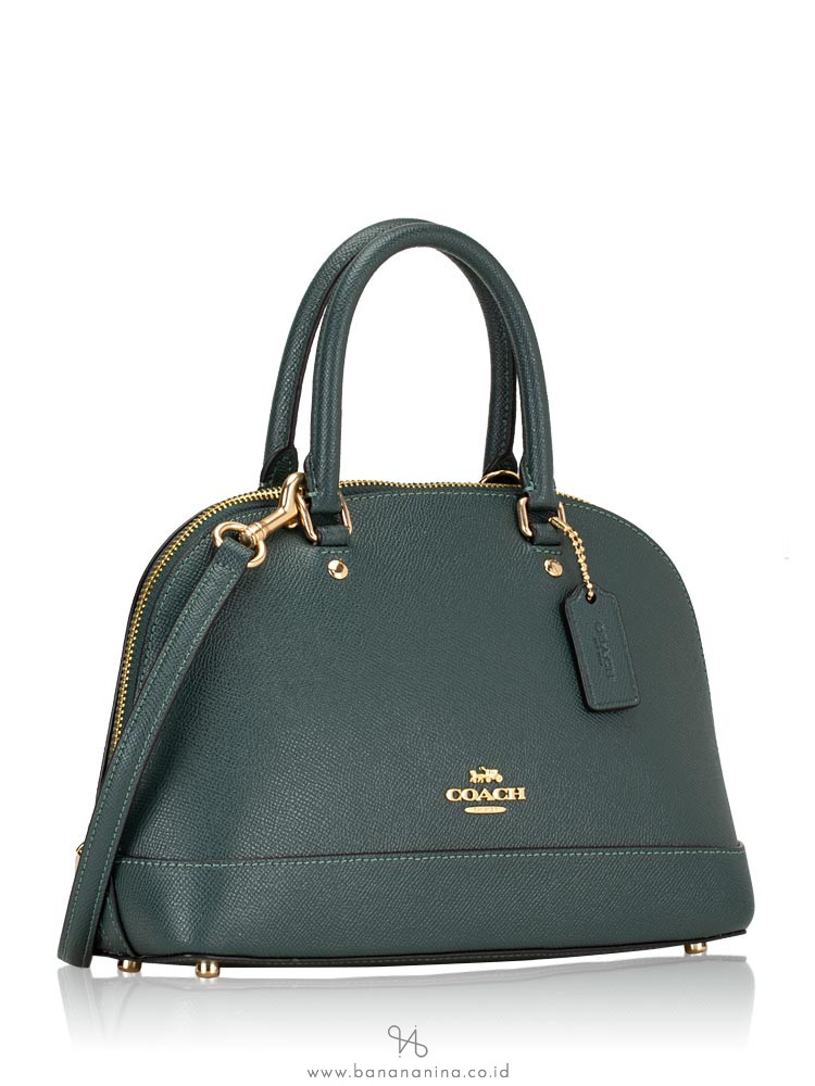 COACH 27591 Crossgrain Mini Sierra Satchel Evergreen