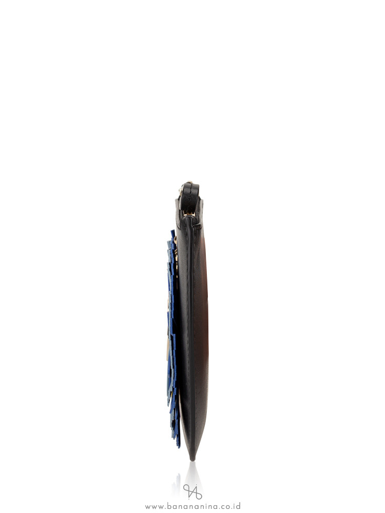 KATE SPADE Spademals Preeny Peacock Wristlet Black