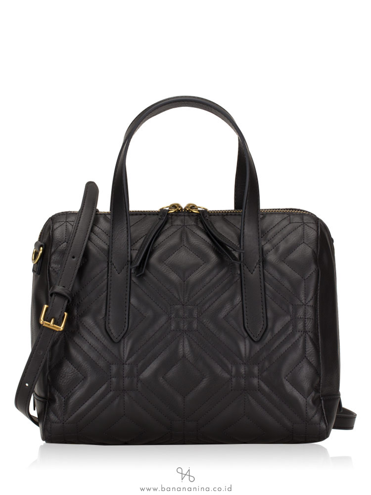 FOSSIL SHB2350058 Sydney Satchel Embroidery Black