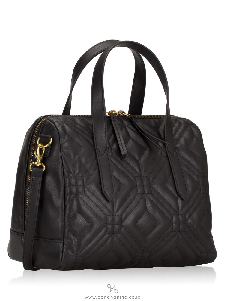 FOSSIL SHB2350058 Sydney Satchel Embroidery Black