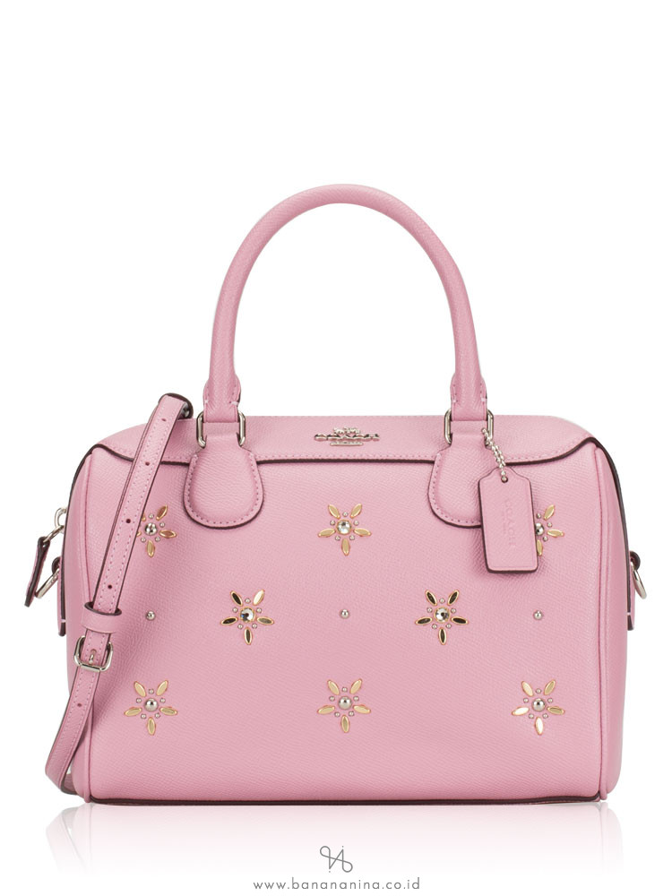 COACH 73172 Crossgrain Stud Mini Bennet Satchel Tulip