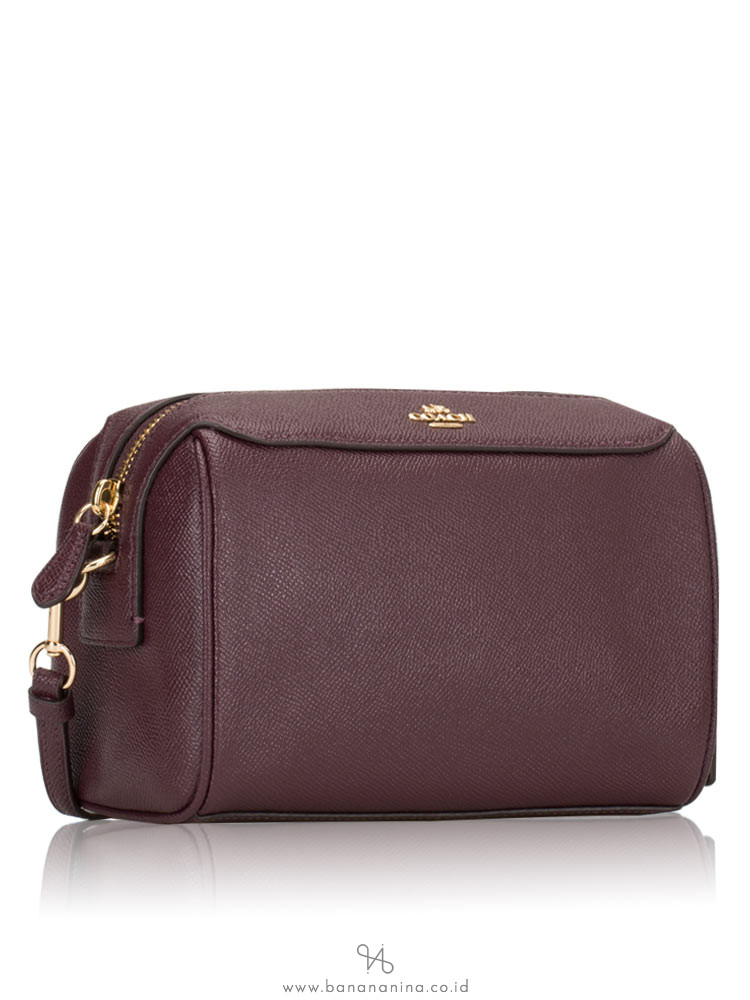 COACH 76629 Crossgrain Mini Bennett Crossbody Raspberry